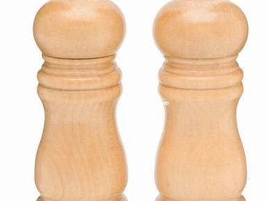 Set de salière & moulin à poivre en bois 2PC 13 cm