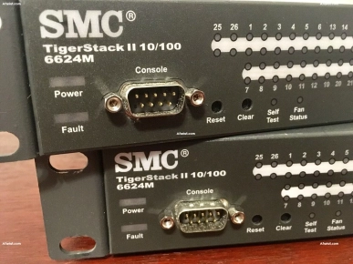 SMC 6624M TigerStackII 10/100 24 Port Managed Ethernet Switch.