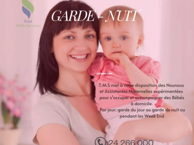 NOUNOU POUR UNE NUITE A TUNIS & BANLIEUE NOUNOU POUR UNE NUITE A TUNIS & BANLIEUE