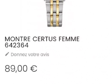 montre pour femme Vertus