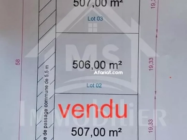 2 lots de terrain vue de mer à vendre à Hammamet Nord 51355351