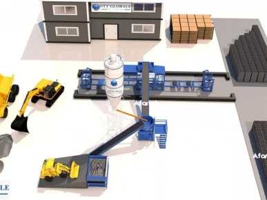 Machine des agglos OTT4A parpaing brique agglos pave bordure Machine des agglos OTT4A parpaing brique agglos pave bordure