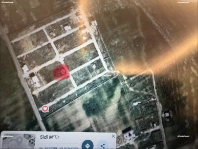 terrain à Hammamet sud vue sur mer ksar mnara