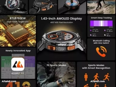 smartwatch MONTRE CONNECTÉE KOSPET WATCH TANK T2 smartwatch MONTRE CONNECTÉE KOSPET WATCH TANK T2