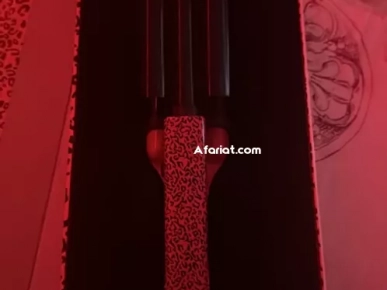 : Juicy Hot Pink Cheetah Tourmaline Crimper 22 m