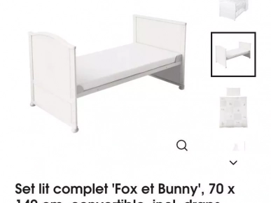 lit bébé Ikea évolutif et convertible
