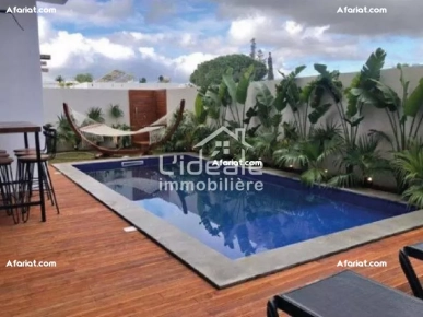A vendre Appartement RDC avec piscine à Hammamet