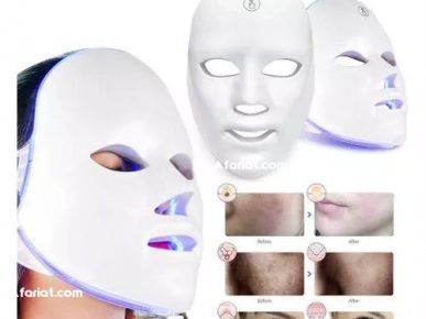 masque facial de luminothérapie LED 7 couleurs