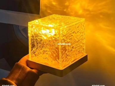 Lampe Cube Cristal Aurora