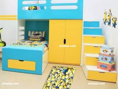 2 lits superposés et armoire 2 lits superposés et armoire