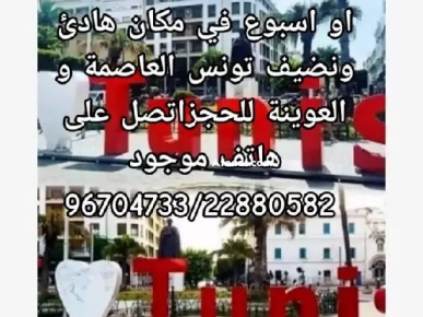 شقق مفروش آخر طراز في تونس العاصمة و العوينة