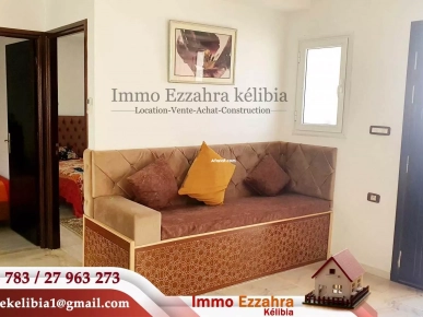 un appartement avec jardin à #Ezzahra_kelibia, à150 m de la plage