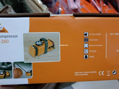 compresseur de voiture double adaptateur (12v/220v)