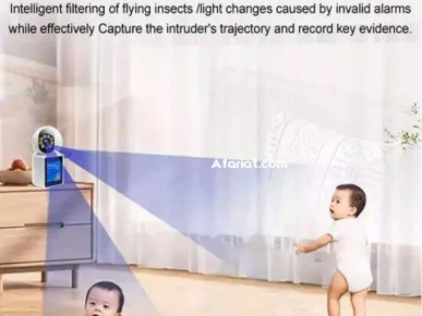 Caméra de visioconférence intelligente WiFi avec écran IPS