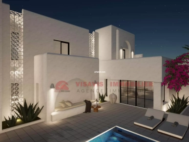 CONSTRUCTION CLÉ EN MAIN-VILLA AVEC PISCINE ZU DJERBA-RÉF P691