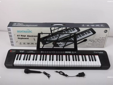 Piano a clavier 61 touches durable avec écran..