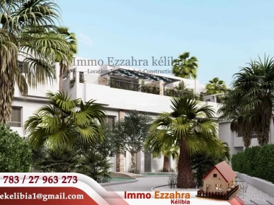 Une_villa avec jardin exposé au Kélibia la Blanche Une_villa avec jardin exposé au Kélibia la Blanche