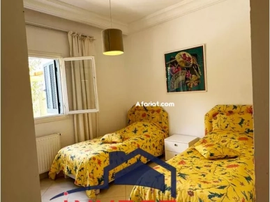 Appartement S3 meublé avec jardin à Gammarth