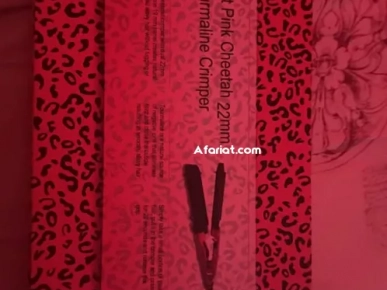 : Juicy Hot Pink Cheetah Tourmaline Crimper 22 m