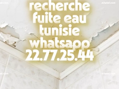 recherche détection localisation tous types de fuite Tunisie main