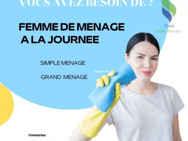 Femme de ménage ponctuelle et fiable – Ariana Essoghra Femme de ménage ponctuelle et fiable – Ariana Essoghra