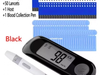 Compteur de glycémie, Kit de test du diabète,avec 50 bandelettes