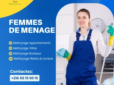 FEMME DE MENAGE PAR JOUR A BEN AROUS FEMME DE MENAGE PAR JOUR A BEN AROUS