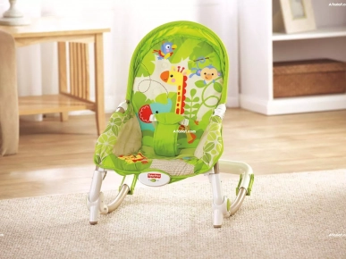 Transat balançoire vibrant et musical   2en1marque Fisher price