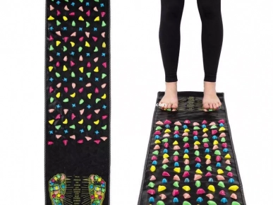 TAPIS DE MASSAGE PÉDESTRE AVEC GALETS POUR AMÉLIORATION