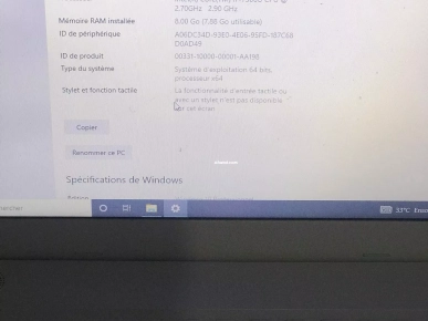 Pc asus/i7 7éme gen/ 256 ssd | afariat.com