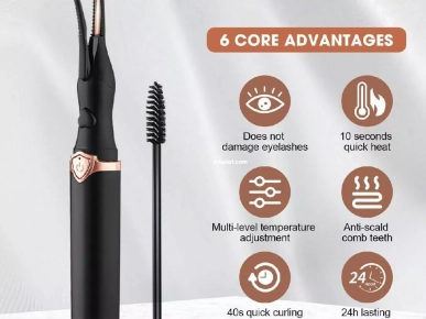 Recourbe-Cils Chauffant Électrique Rechargeable 2en1