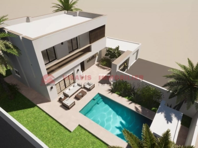 Construction villa avec piscine-zone urbaine à Djerba en Tunisie