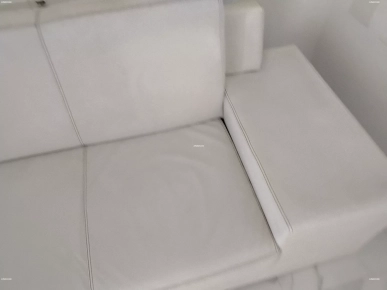 Divan blanc + petit banc