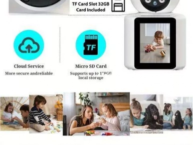 Caméra de visioconférence intelligente WiFi avec écran IPS