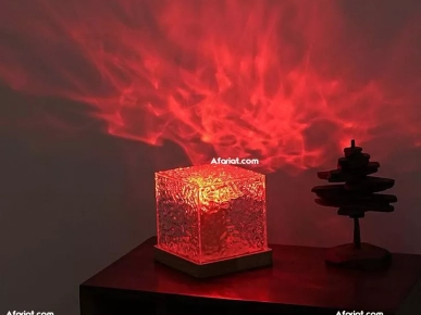 Lampe Cube Cristal Aurora