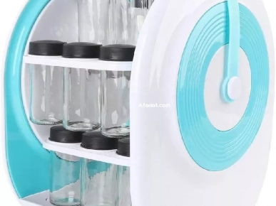 Étagère de rangement rotative à 360°