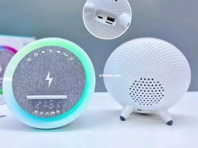 Enceinte Bluetooth multifonctions (chargeur radio horloge réveil)