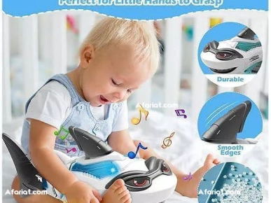 Robot Shark Toy with LED Lights and Music