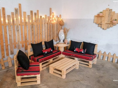 À vendre salon de jardin en bois de palette