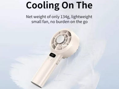 Ventilateur Portable À Main rechargeable avec écran numérique