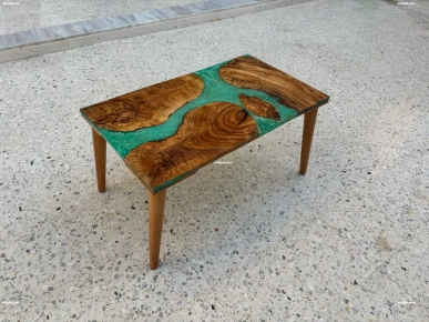 Table basse en epoxy unique