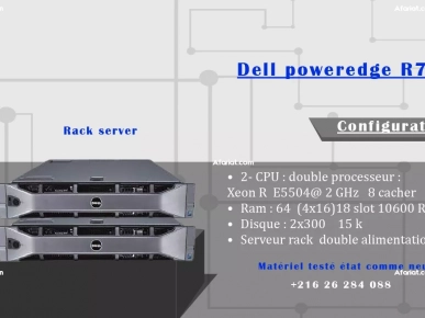 Liquidation 2 serveurs Rack Dell poweredge R710