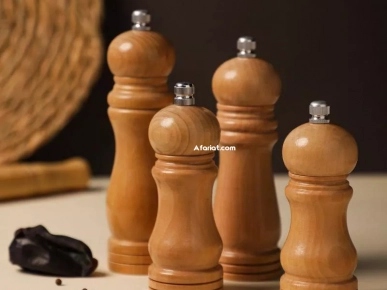 Moulin à Poivre et Épices 16 ou 20 cm en Bois Naturel