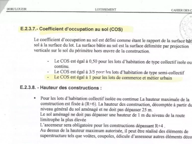 Terrain commerciale à Lotissement Al Khalil Borj Louzir La soukra