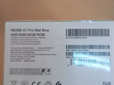 A vendre Xiaomi Redmi A7 pro