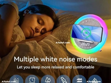 Enceinte Bluetooth multifonctions (chargeur radio horloge réveil)