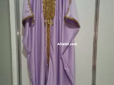 caftan traditionnel violet