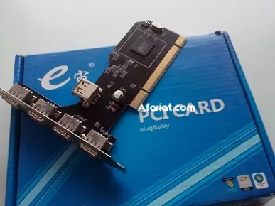 Pci card extension 5 usb pour pc de bureau Pci card extension 5 usb pour pc de bureau