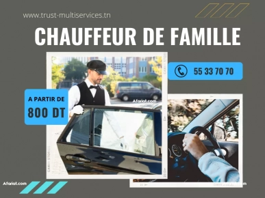 CHAUFFEUR AVEC EXPERIENCE A JARDINS D'ELMENZAH CHAUFFEUR AVEC EXPERIENCE A JARDINS D'ELMENZAH