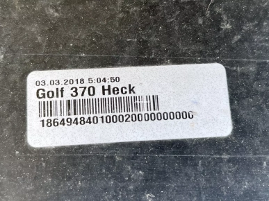 Pare chocs Golf 7 authentique
